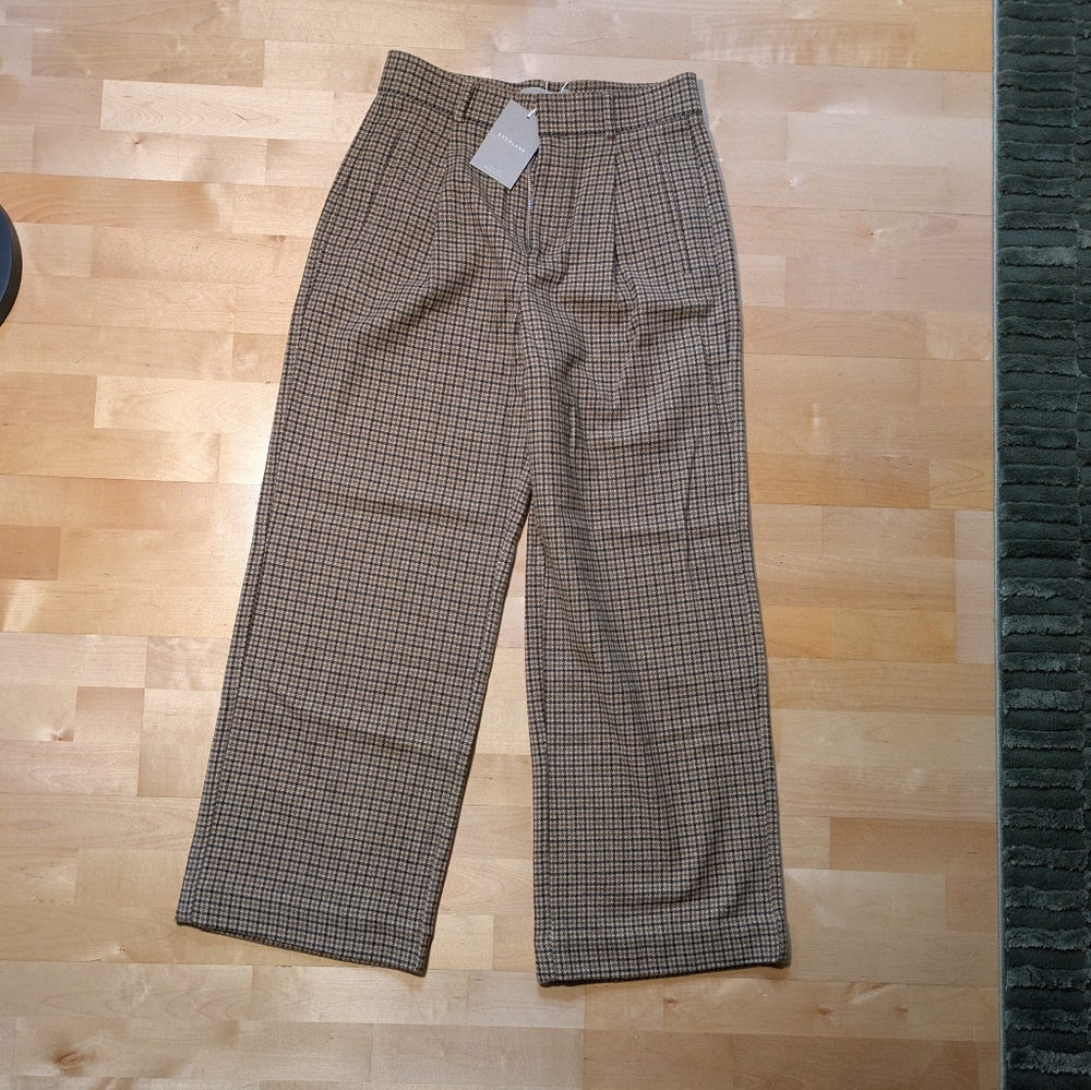 Everlane Women's Wool Blend Wide Leg Trousers